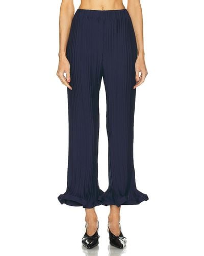 ROWEN ROSE Pleated Pant - Blue
