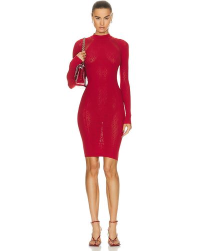Wolford X Simkhai Warp Knit Mini Dress - Red