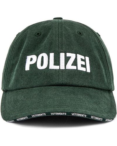 Vetements Polizei Cap - Green