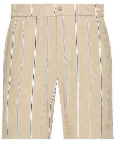 Jonathan Simkhai Sebastian Yarn Dye Stripe Shorts - Natural