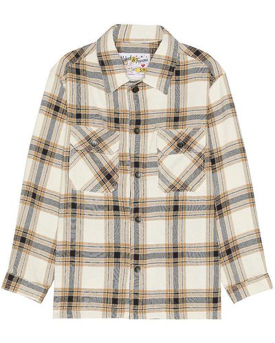 Naked & Famous Silk Work Shirt - Natural