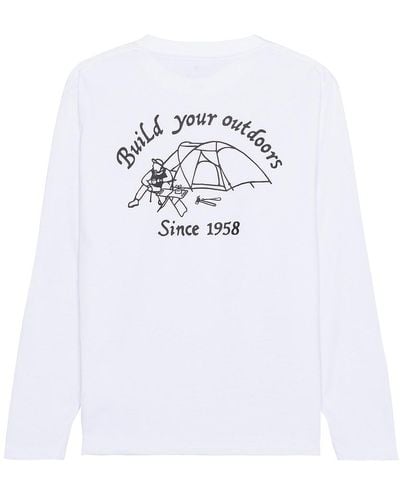 Snow Peak Camping Club Long Sleeve T-shirt - White