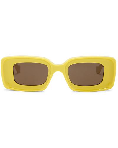 Loewe Rectangular Sunglasses - Yellow
