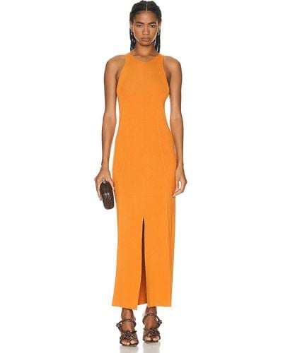 Nanushka Elia Maxi Dress - Orange