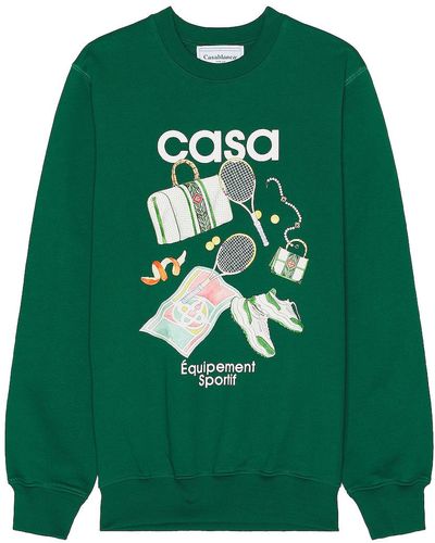 Casablancabrand Equipement Sportif Printed Sweatshirt - Green
