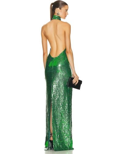 Bode Sequined Siren Gown - Green