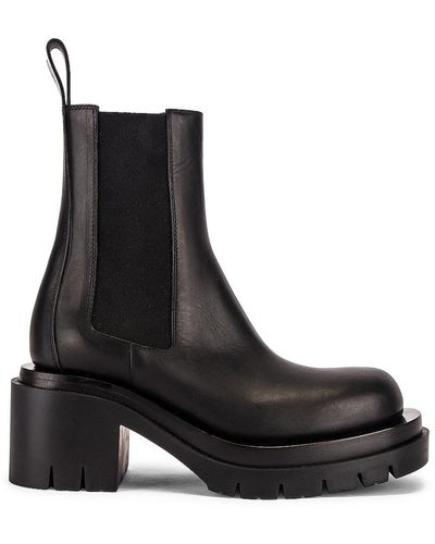 Bottega Veneta Lug Ankle Boots - Black