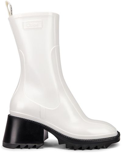Chloé Rain Boots Betty 50 - White