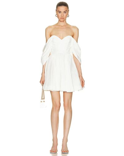 Aje. Zorina Sweetheart Mini Dress - White