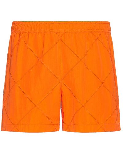 Bottega Veneta Intreccio Swim Shorts - Orange