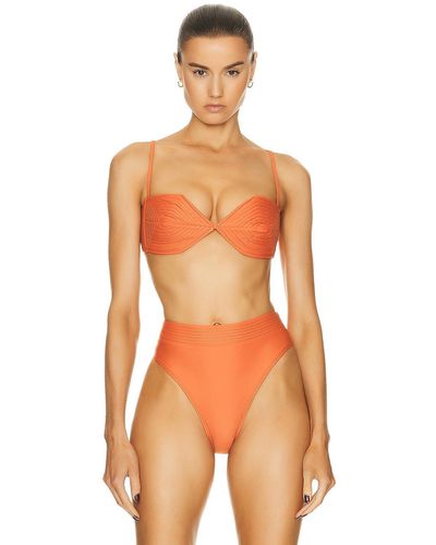 Shani Shemer Sandra Bikini Top - Orange