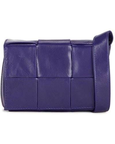 Bottega Veneta Card Case With Strap - Purple