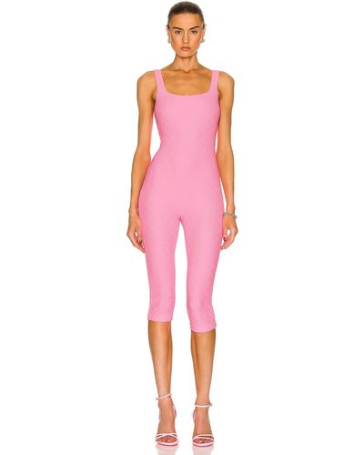 T By Alexander Wang Square Neck Catsuit - Pink