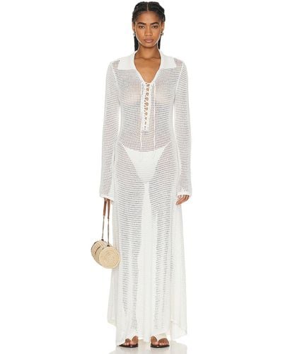 Shani Shemer Clover Maxi Dress - White