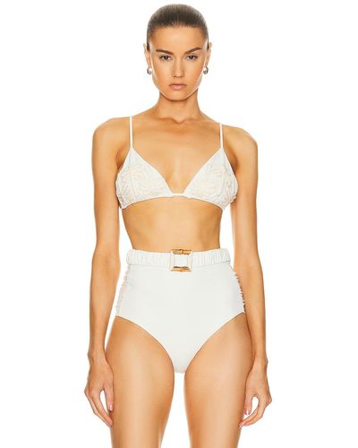Johanna Ortiz Enjipai Bikini Top - White