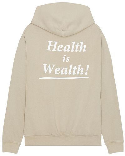 Sporty & Rich Health Is Wealth Hoodie - Natural