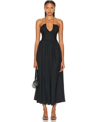 Matteau Drawcord Halter Sun Dress - Black