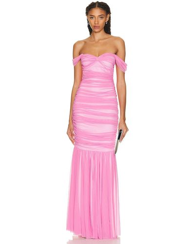 Norma Kamali Walter Fishtail Gown - Pink
