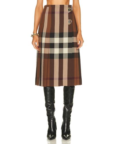 Burberry Winifred Check Skirt - Multicolor
