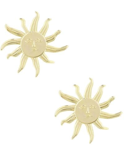 ROWEN ROSE Sun Earrings - Metallic