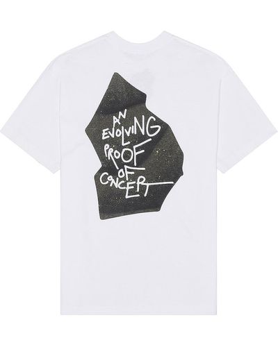 Objects IV Life Thoughts Bubble Spray Print T-shirt - White