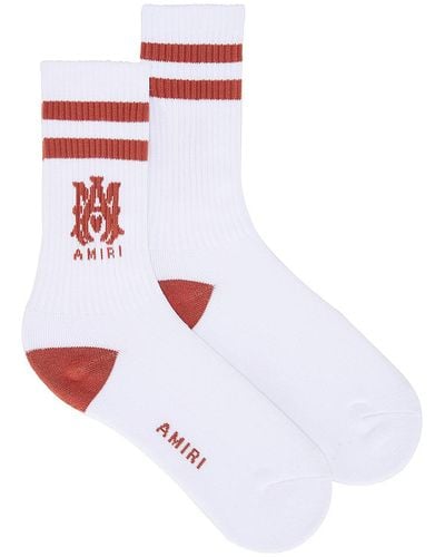 Amiri Ma Stripe Sock - Red