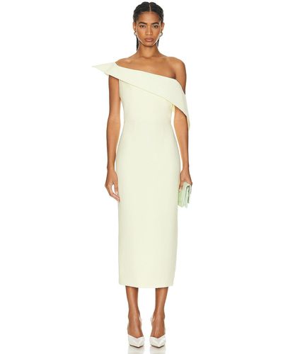Roland Mouret Asymmetric Midi Dress - White