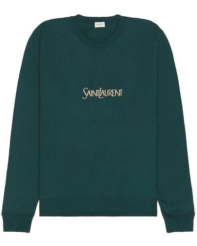 Saint Laurent Classique Old School Sweater - Green