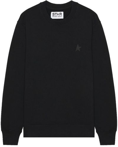 Golden Goose Star Sweatshirt Archibald Regular Crewneck - Black