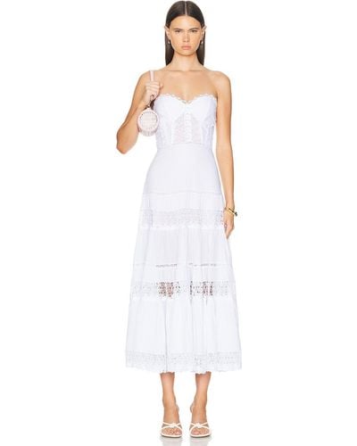 Charo Ruiz Monnet Long Dress - White
