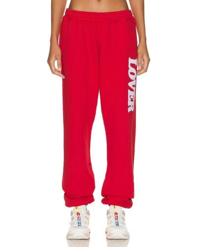 Bianca Chandon Lover 10th Anniversary Sweatpants - Red