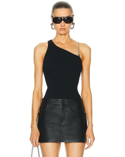 Givenchy One Shoulder Pearl Top - Black