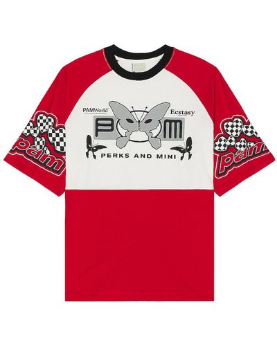 P.a.m. Perks And Mini Racer Contrast Tee - Red
