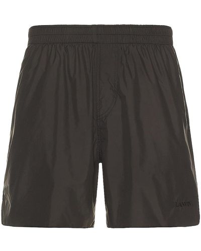 Lanvin Elasticated Relaxed Shorts - Gray