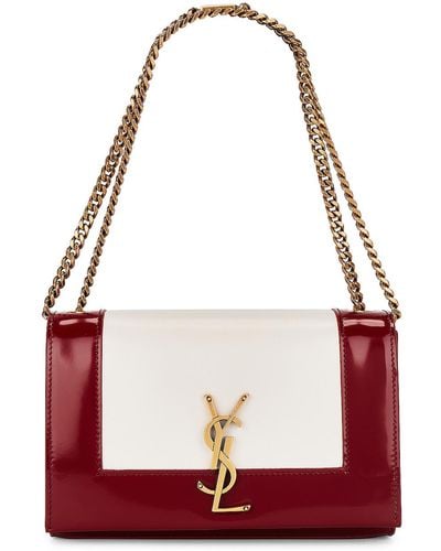 Saint Laurent Small Kate Chain Bag - Red