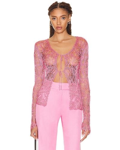 Tom Ford Lace Cardigan - Pink