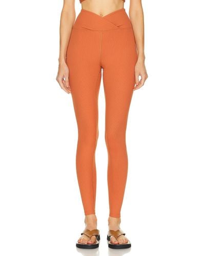 Year Of Ours Ribbed Veronica legging - Orange