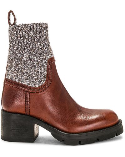 Chloé Neva Ankle Boots - Brown