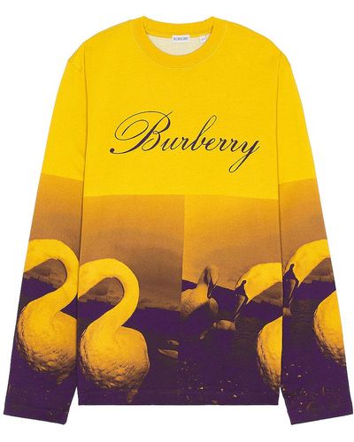 Burberry Football Sweater - Yellow