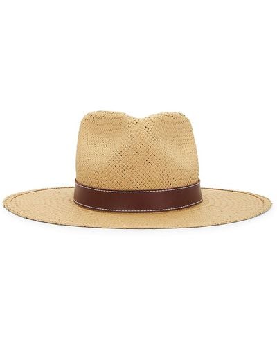 Janessa Leone Halston Packable Hat - Natural