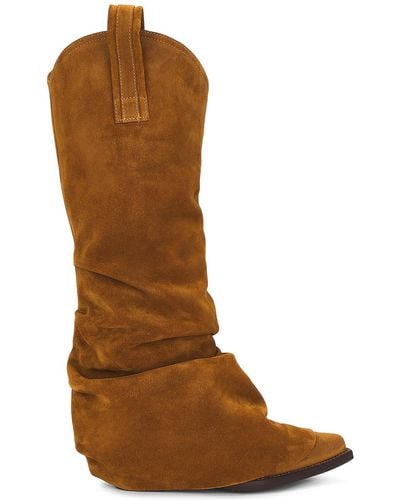 R13 Mid Cowboy Boots - Brown