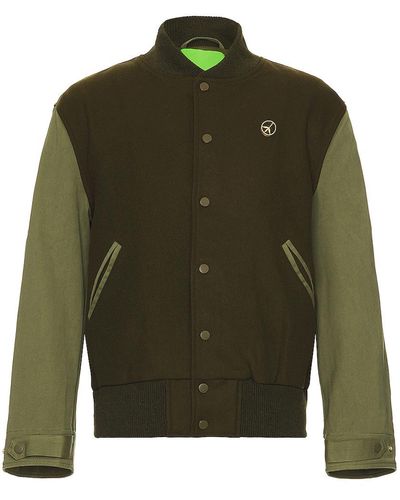 Mister Green M-65 Varsity Jacket - Green