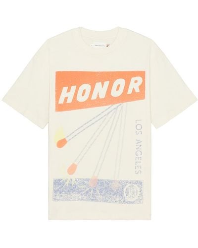 Honor The Gift Match Box Short Sleeve Shirt - White