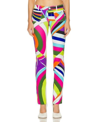 Emilio Pucci Straight Leg Pant - Multicolor