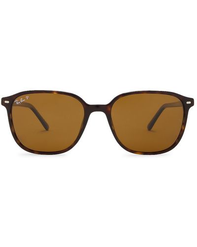 Ray-Ban Polarized Leonard Sunglasses - Brown