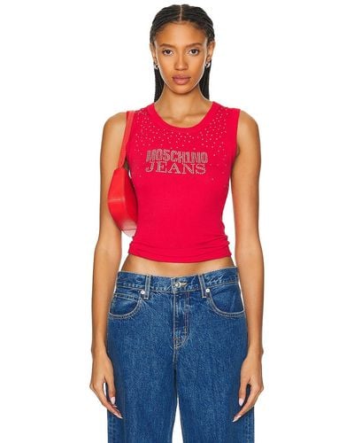 Moschino Jeans Tank Top - Red