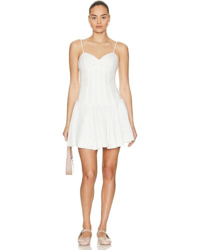 Aje. Anastasia Paneled Mini Dress - White