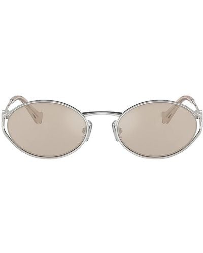 Miu Miu Oval Sunglasses - Metallic
