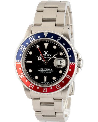 Bob's Watches X Fwrd Renew Rolex Gmt-master Ii Ref 16710t Pepsi - Gray