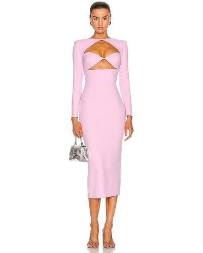 Alex Perry Page Double Cut Out Dress - Pink